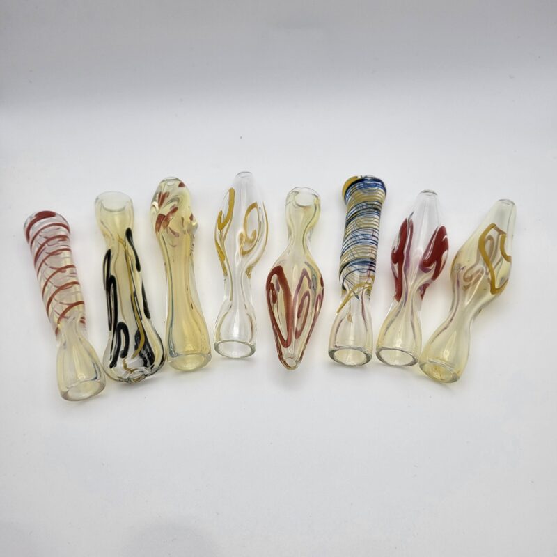 Confezione da 10 OG Chillum 4 One Hitters - Pipe da fumo in vetro